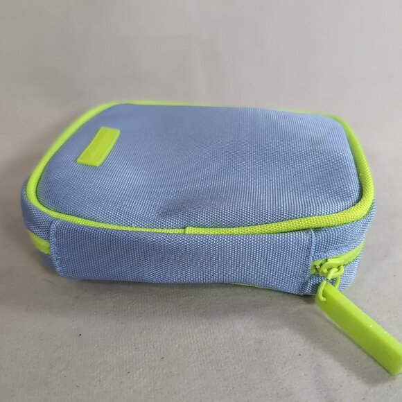 Drunk Elephant Bag Skincare Cosmetics Makeup Blue Green Zipper Case Travel Zip - Picture 8 of 14
